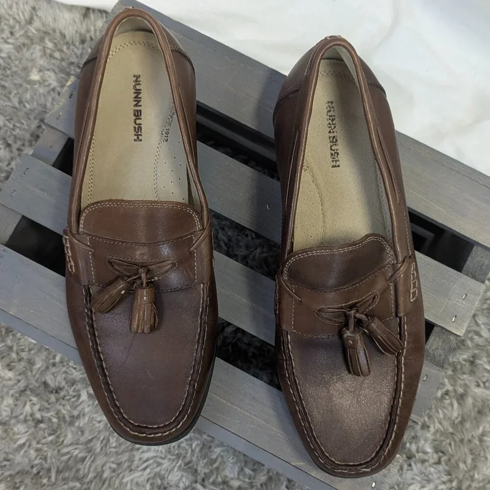 Nunn Bush Size 10 Brown Tassel Loafers